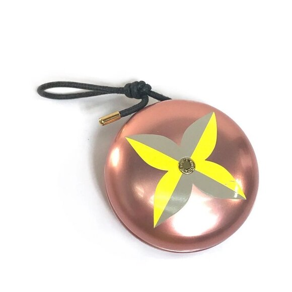 LOUIS VUITTON GI0090 Monogram flower Yoyoroy Yo-yo Metal Pink x Yellow - Picture 1 of 8